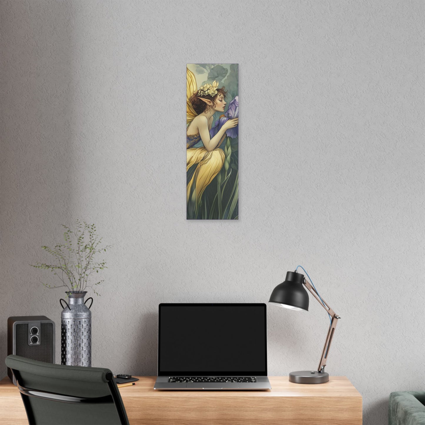 Iris You Were Here - Flowers & Fairies Collection - Fine Art Print on Canvas