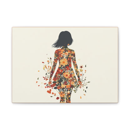 You Belong Among the Wildflowers  - Flower Girl - Print on Canvas