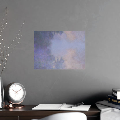 Branch of the Seine near Giverny in Mist - Monet Fine Art Poster