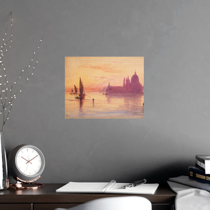 Santa Maria della Salute Venice at Sunset - Fine Art Poster