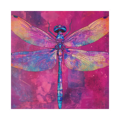 Vibrant Dragonfly - Secret Garden Series -  Fine Art Print on Canvas