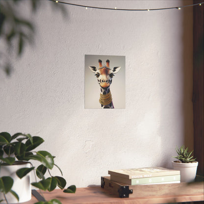 Adventure Awaits - His & Hers Giraffe Fine Art Prints (A) - Whimsical Animals - Home Décor - Wedding Gift