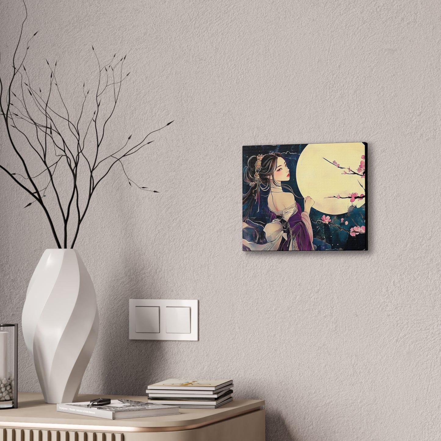 Thinking of You in the Moonlight - Fine Art Print - Wall Art on Canvas