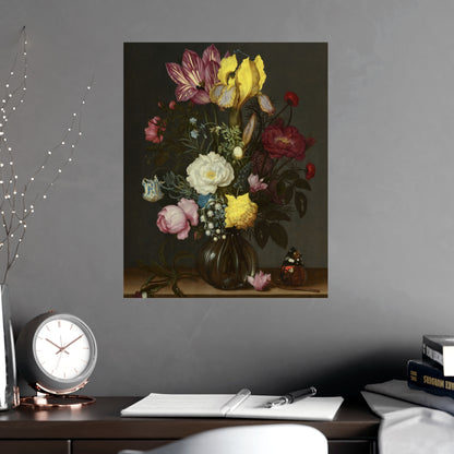 Bouquet of Flowers in a Glass Vase - Dutch Masters Fine Art Poster