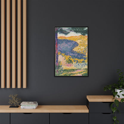 Valley with Fir Shade on the Mountain - Museum Collection - Framed Canvas Print