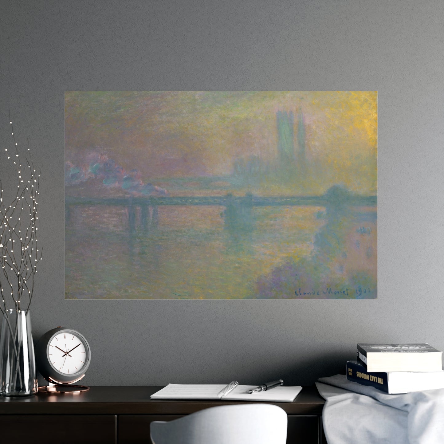Charing Cross Bridge London - Monet Fine Art Poster