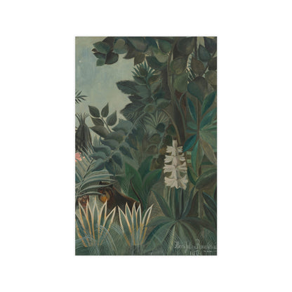 The Equatorial Jungle - Rousseau Tropical Fine Art Poster