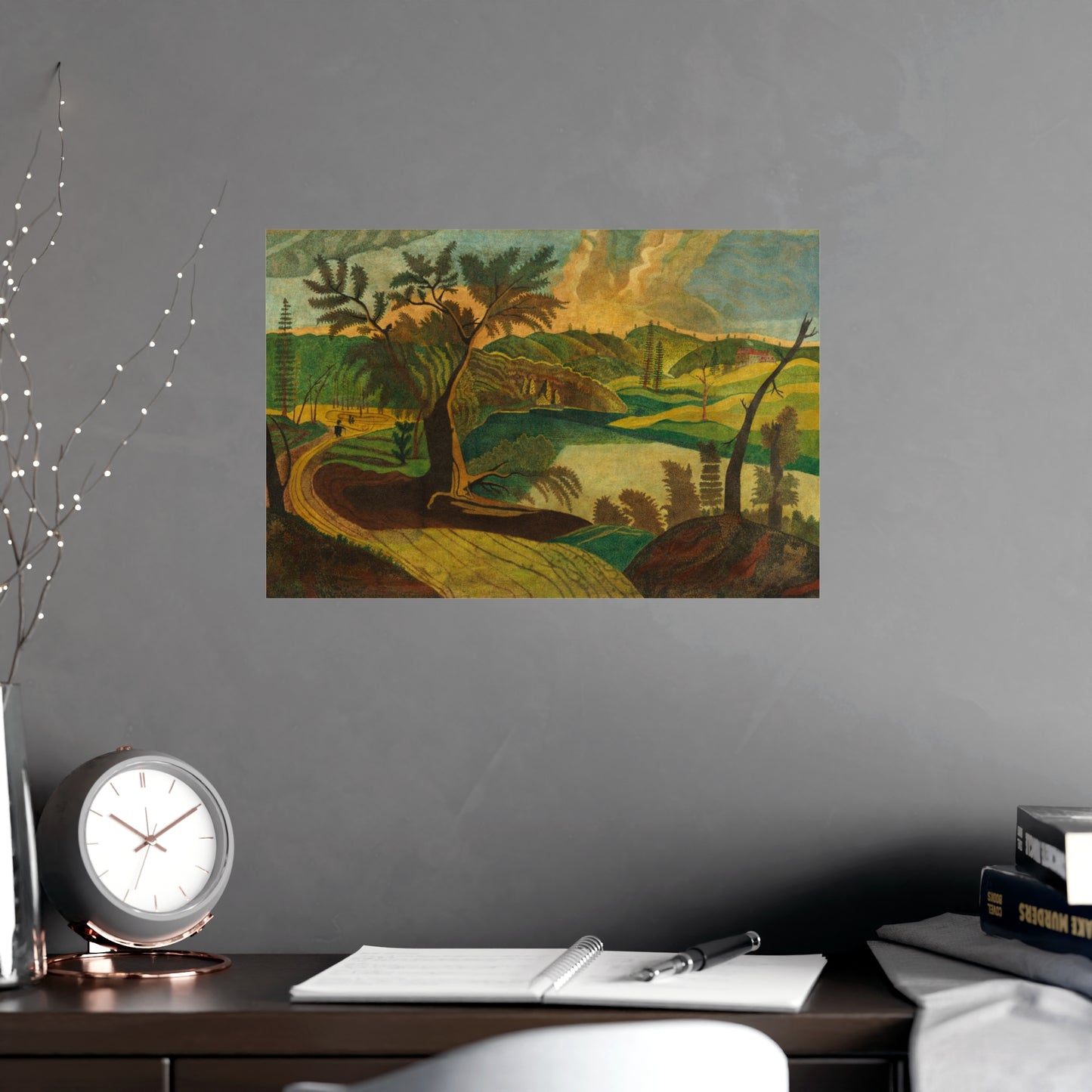 Stylized Landscape - Modern Abstract Fine Art Poster