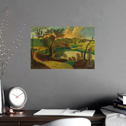 Stylized Landscape - Modern Abstract Fine Art Poster