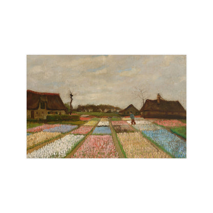Flower Beds in Holland - Van Gogh Fine Art Poster