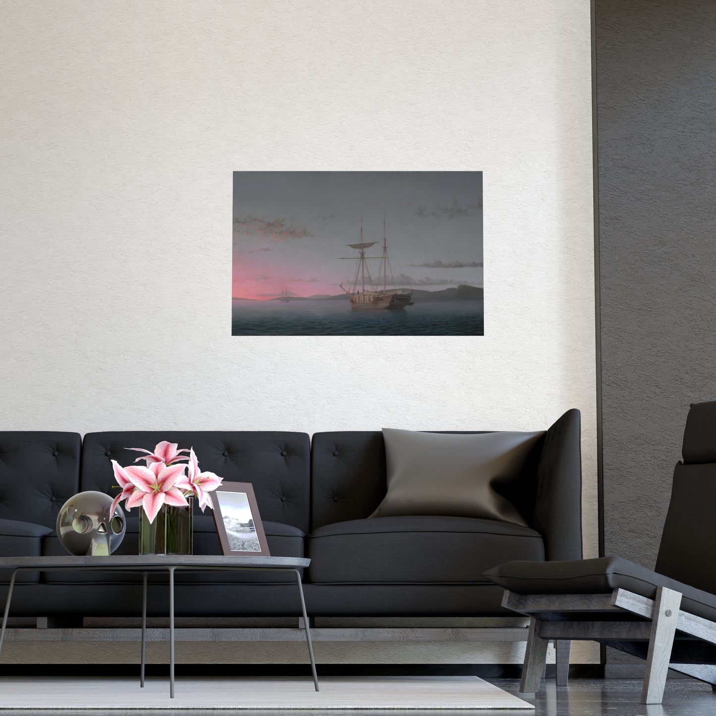 Lumber Schooners at Evening Penobscot Bay - Maritime Fine Art Poster