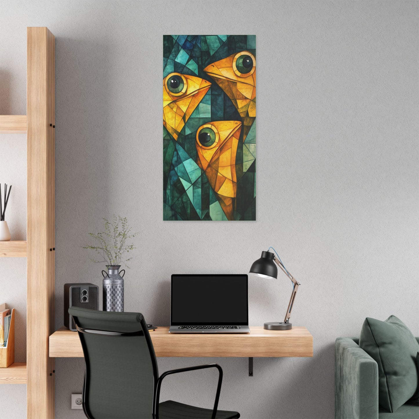 If We Don't Move Maybe They Won't See Us - Garden Friends - Fine Art Print on Canvas