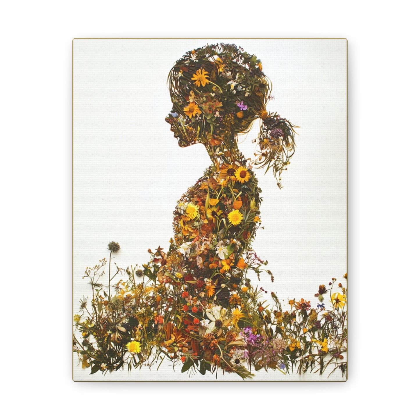 Summers Gone By - Wildflowers Fine Art Print on Canvas
