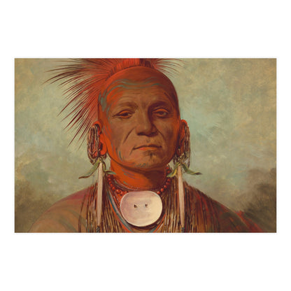 Iowa Medicine Man Portrait - George Catlin - Fine Art Poster