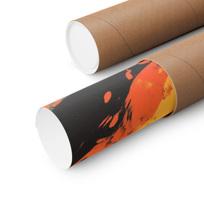Unleashed - Tiger Jumping Through A Ring of Flames - Matte Vertical Poster - Eye-Catching Wall Art