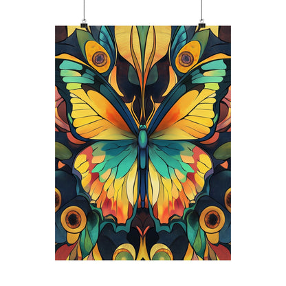 Brilliant Butterfly - Bohemian Wall Art - Fine Art Print - Poster Matte - Vertical Wall Décor