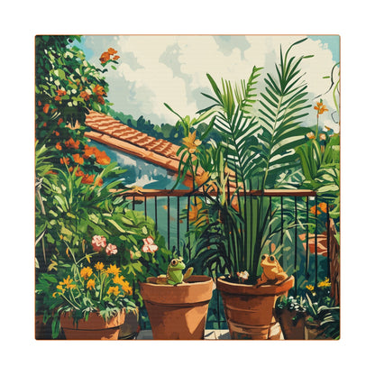 Room with a View - Let's Stay on Vacay Series- Fine Art Print on Canvas