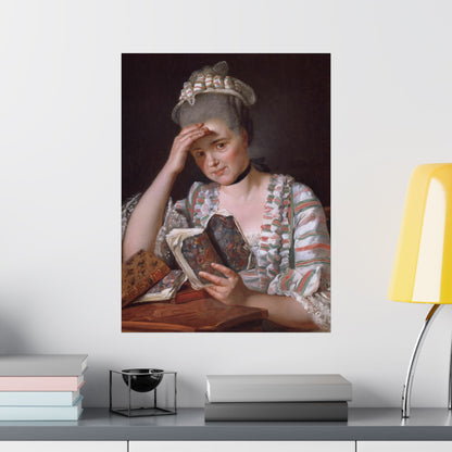 Classic Portrait - Fine Art Print - Matte Vertical Poster - Timeless Literary Woman - Art for Home Décor