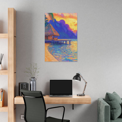 Mornings are Better on Vacation  - Fine Art Print on Canvas