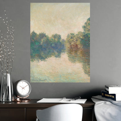 The Seine at Giverny - Monet Fine Art Poster