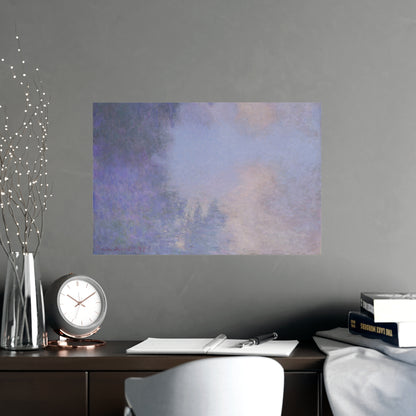 Branch of the Seine near Giverny in Mist - Monet Fine Art Poster