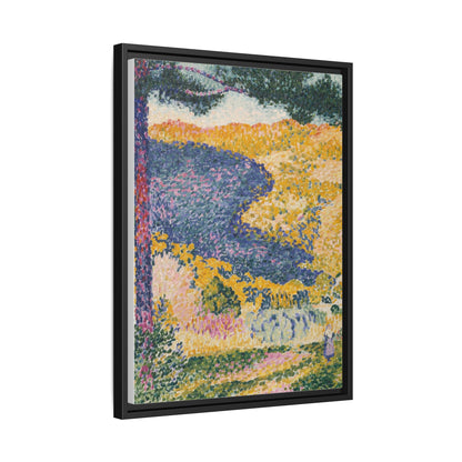 Valley with Fir Shade on the Mountain - Museum Collection - Framed Canvas Print