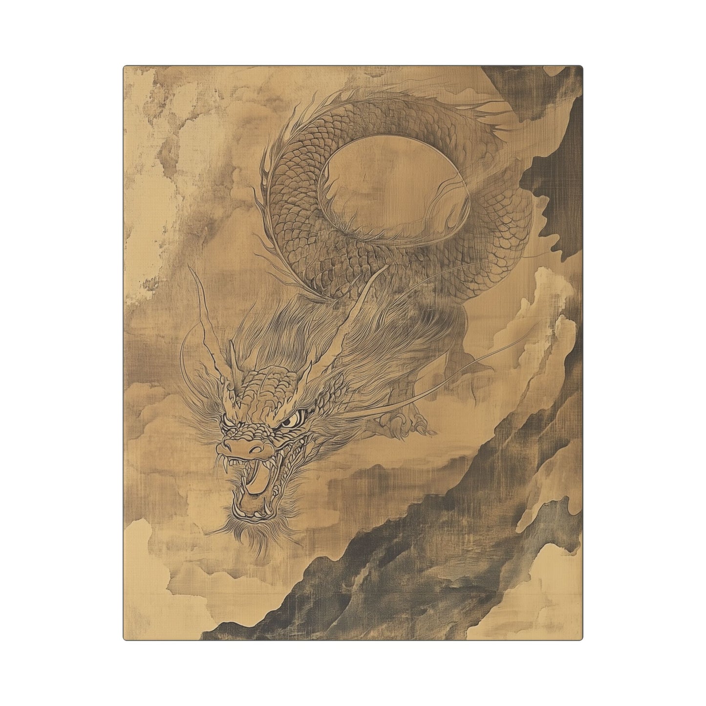 Smoke - Dragon Collection - Year of the Dragon -  Fine Art Print on Canvas