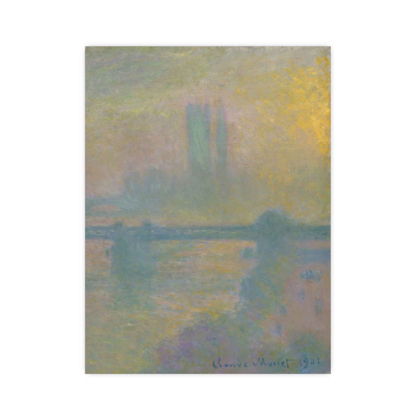 Charing Cross Bridge London - Monet Fine Art Poster