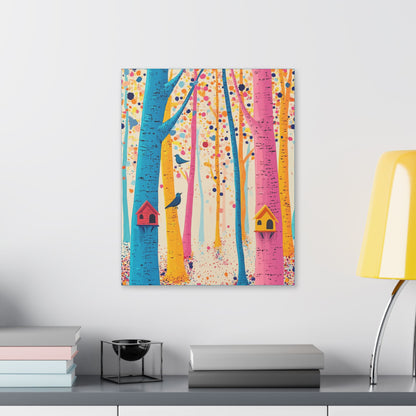 Here for the Birds - Delight in Nature Series - Fine Art Print on Canvas