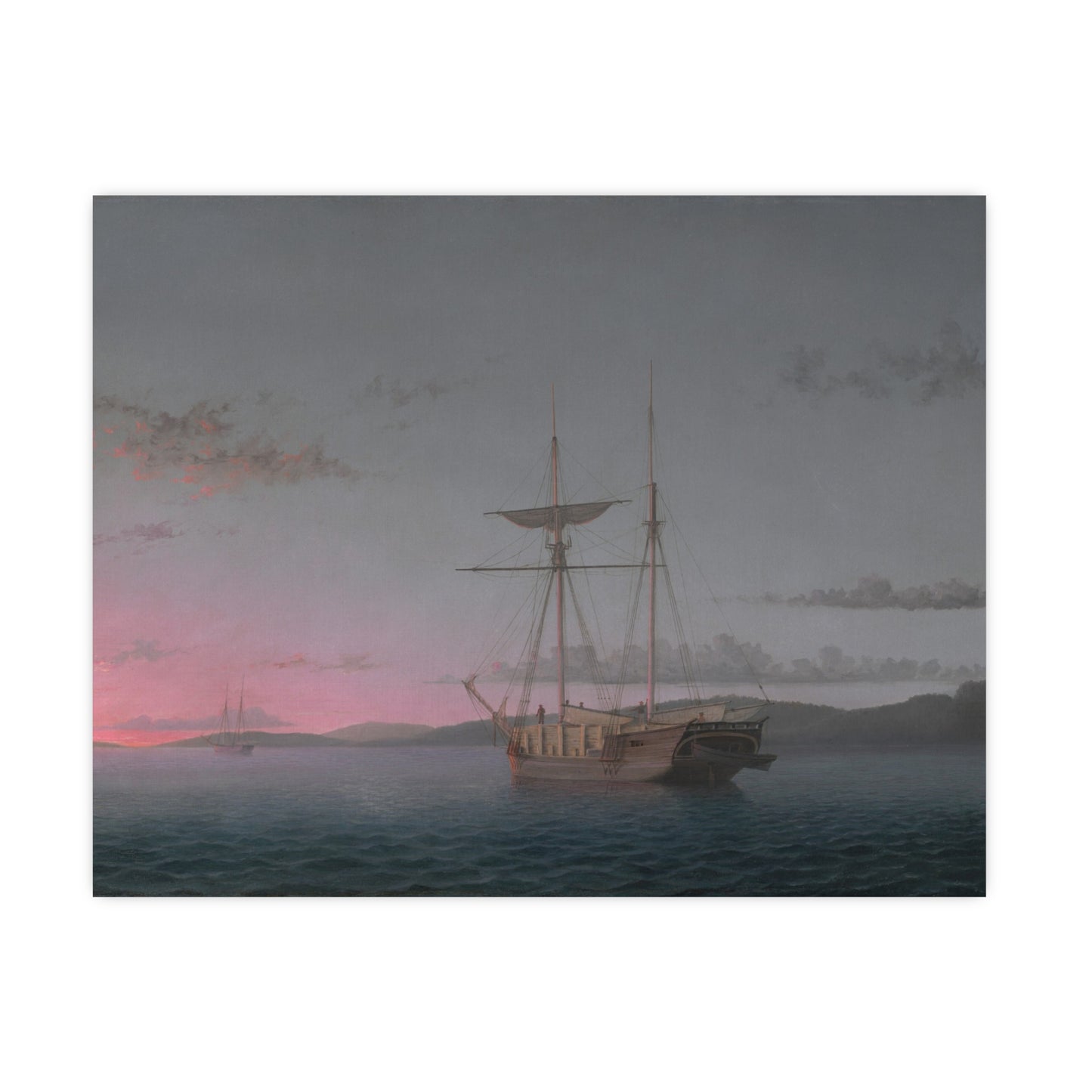 Lumber Schooners at Evening Penobscot Bay - Maritime Fine Art Poster