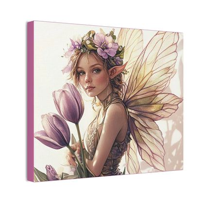 Tuesdays are for Tulips - Flowers & Fairies Collection - Fine Art Print on Canvas