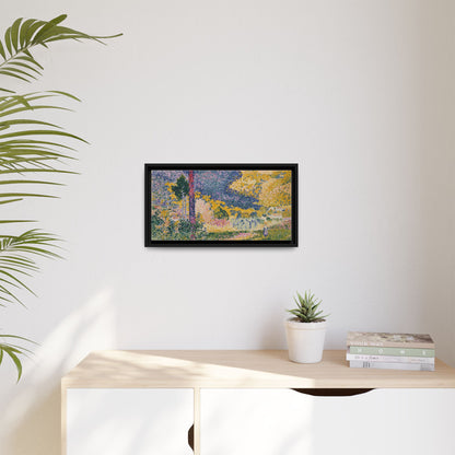 Valley with Fir Shade on the Mountain - Museum Collection - Framed Canvas Print