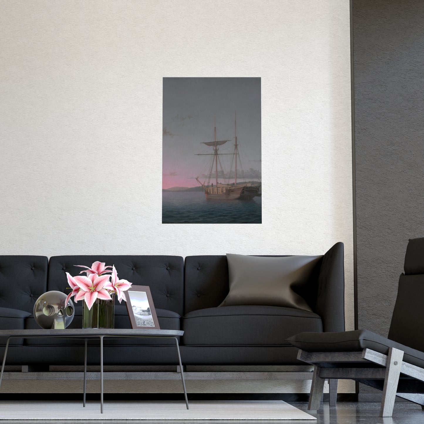 Lumber Schooners at Evening Penobscot Bay - Maritime Fine Art Poster