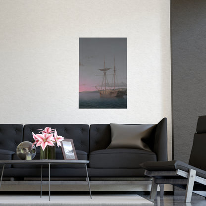 Lumber Schooners at Evening Penobscot Bay - Maritime Fine Art Poster
