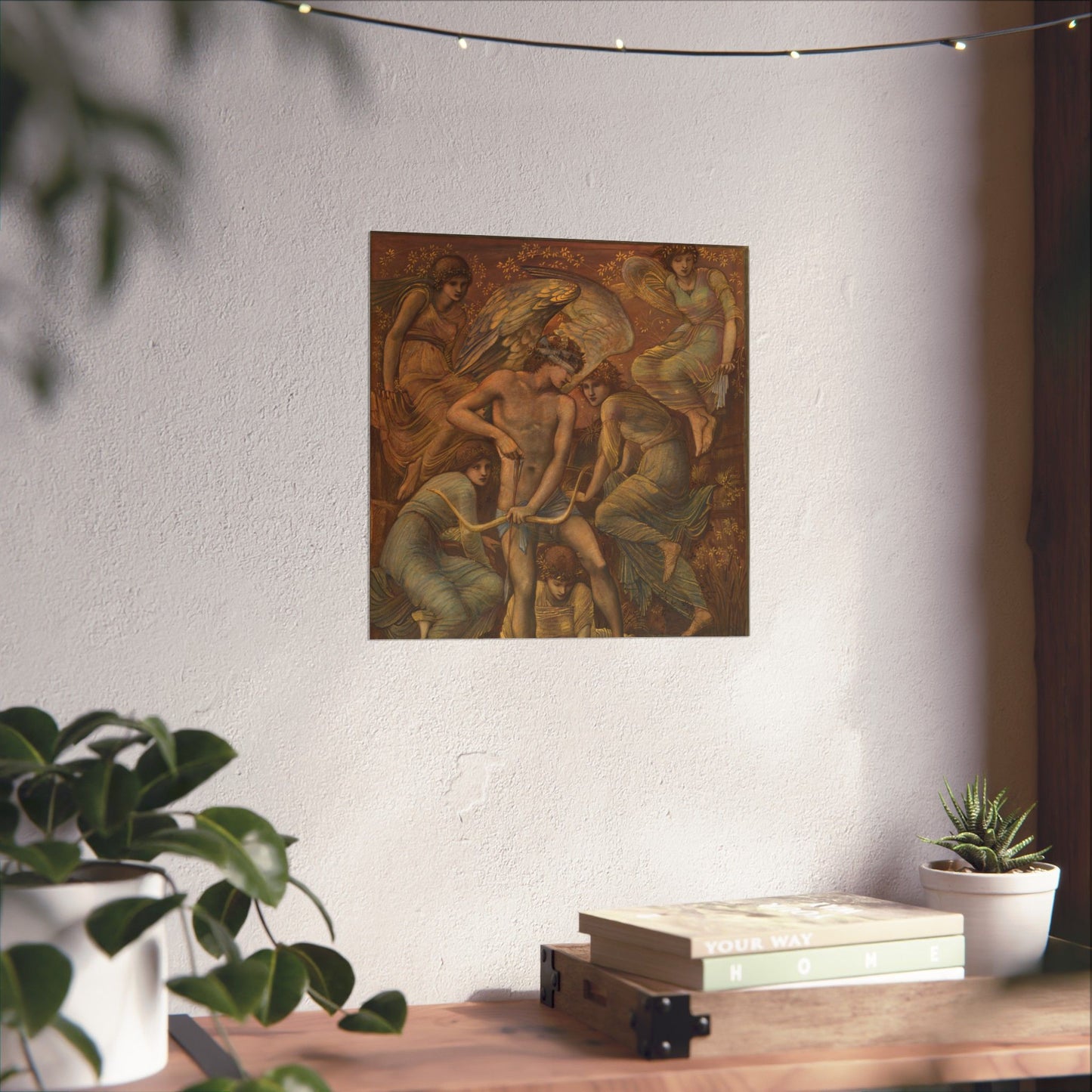 Cupid's Hunting Fields - 1924 - Vintage Fine Art Print - Classic Matte Vertical Poster - Ethereal - Angelic Artwork