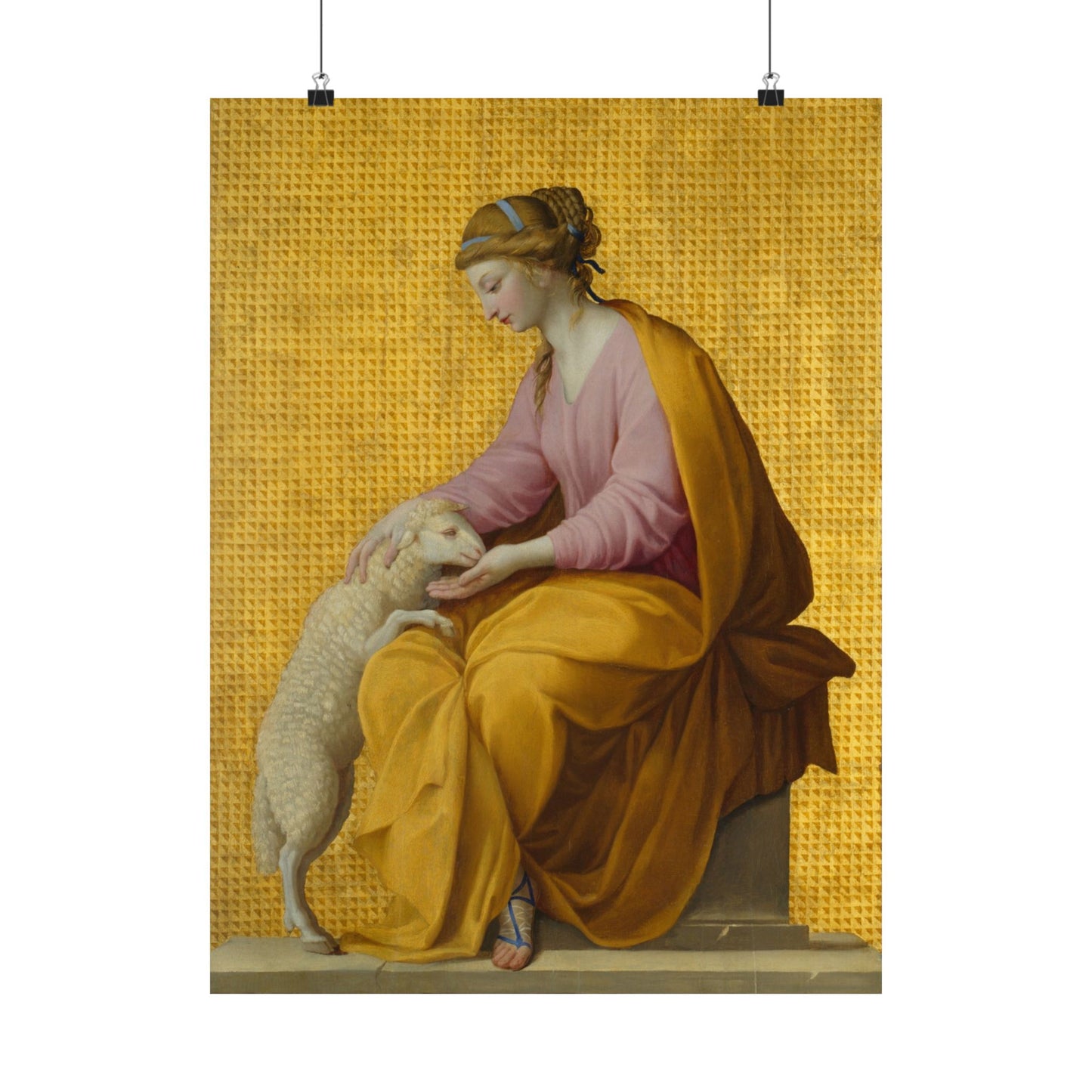 Virtues Art - Meekness - Fine Art Print - Elegant - Vertical Poster - Vintage Art Print