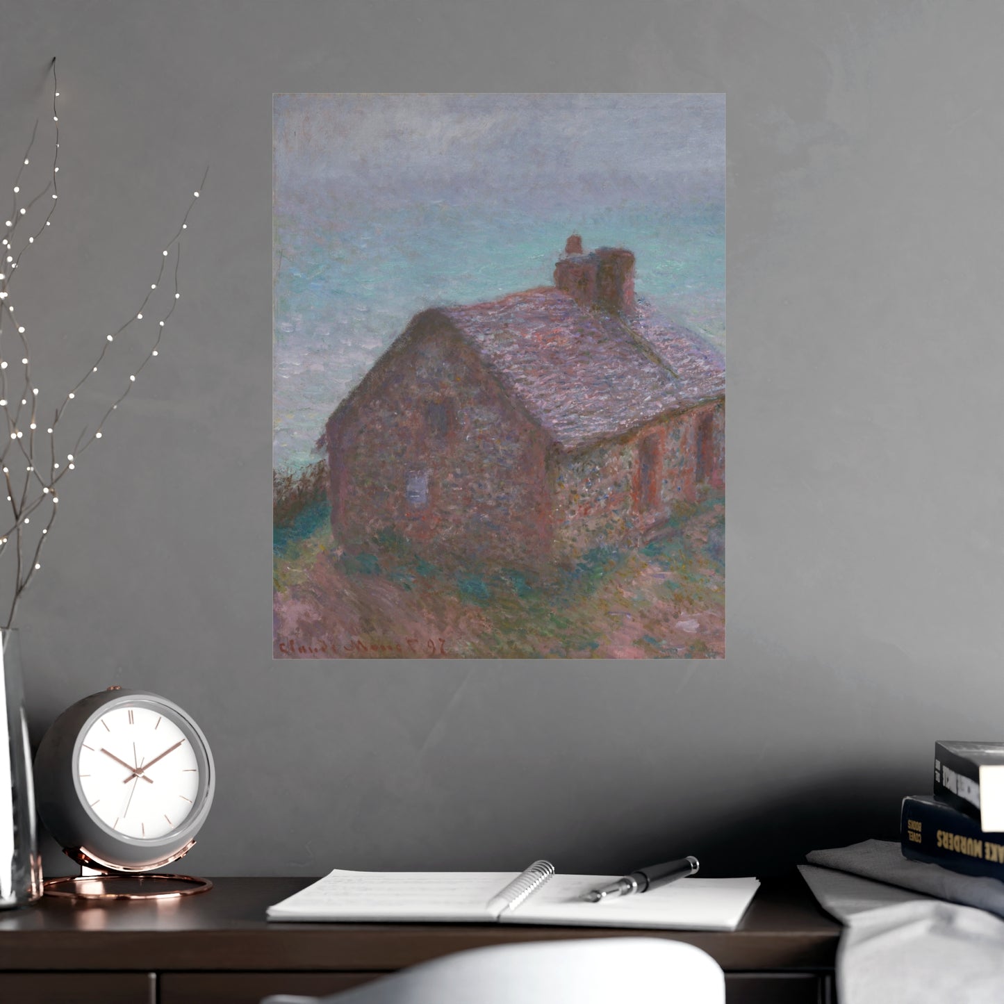The Customs House at Varengeville - Monet Fine Art Poster