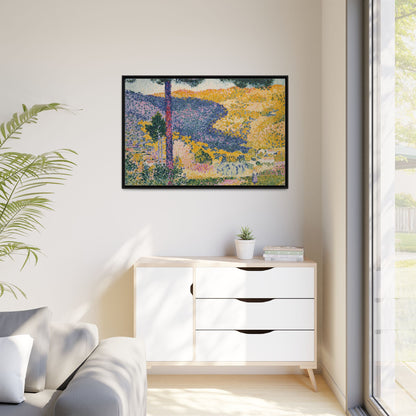 Valley with Fir Shade on the Mountain - Museum Collection - Framed Canvas Print