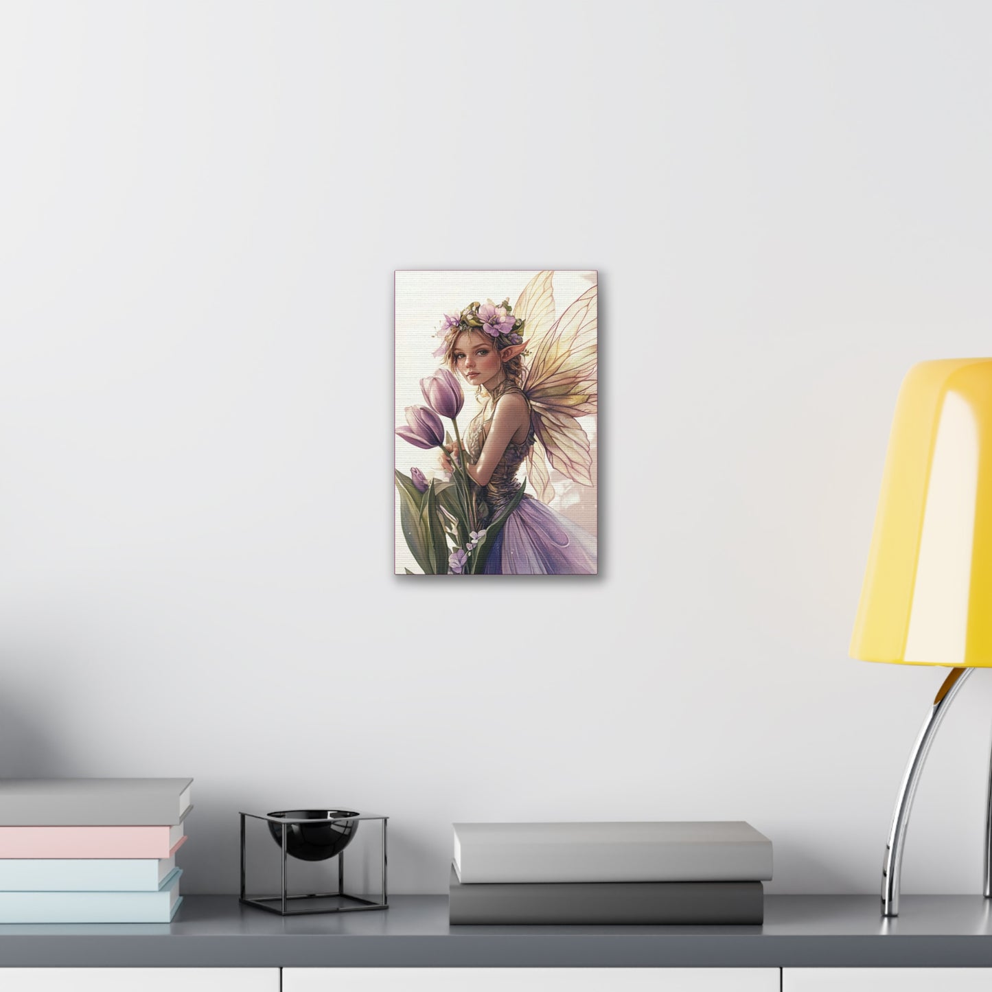 Tuesdays are for Tulips - Flowers & Fairies Collection - Fine Art Print on Canvas