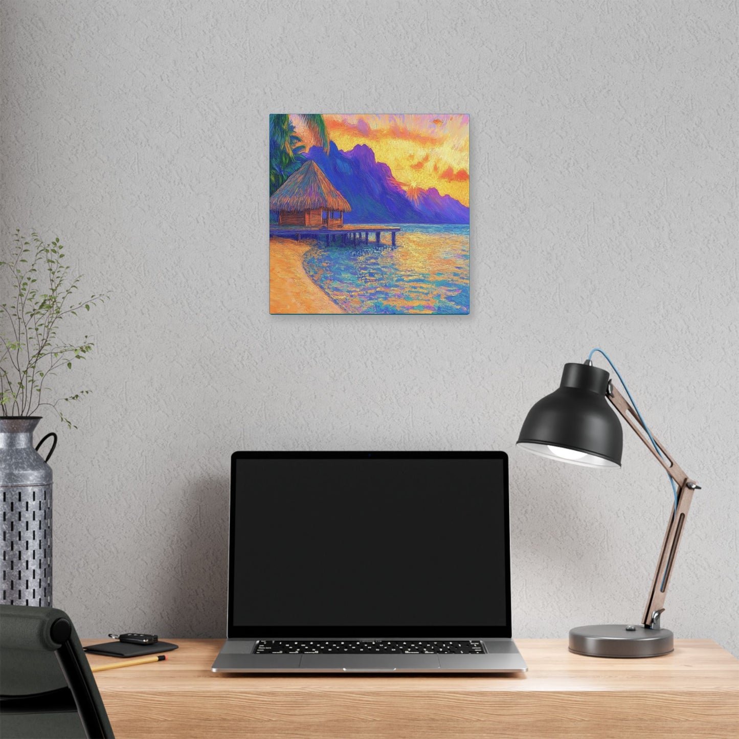 Mornings are Better on Vacation  - Fine Art Print on Canvas