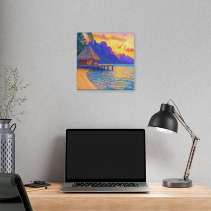 Mornings are Better on Vacation  - Fine Art Print on Canvas