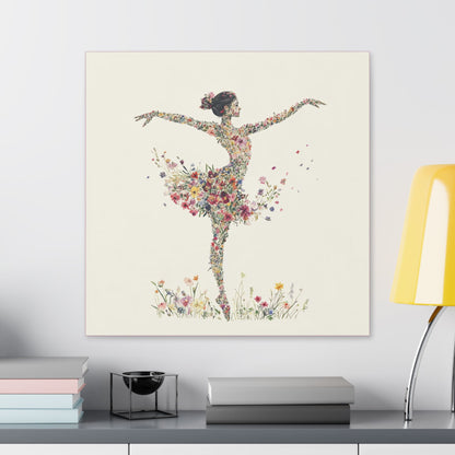 You Belong Among the Wild Flowers - On Point - Painting on Canvas