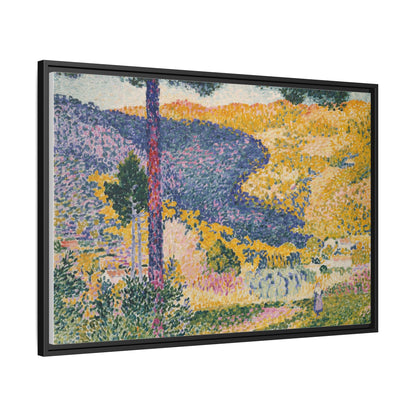 Valley with Fir Shade on the Mountain - Museum Collection - Framed Canvas Print