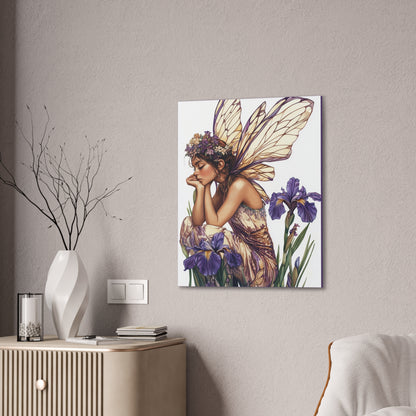 Iris You Were Here - Flowers & Fairies Collection - Fine Art Print on Canvas