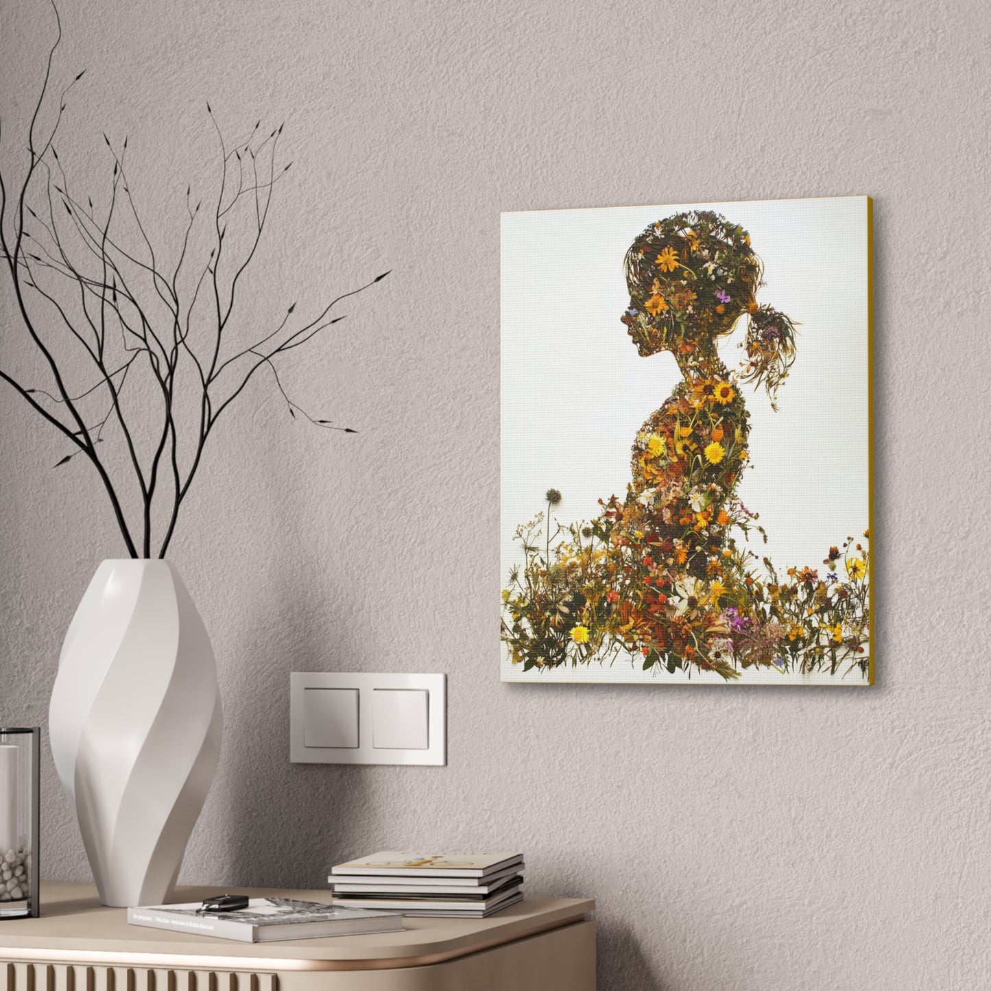 Summers Gone By - Wildflowers Fine Art Print on Canvas