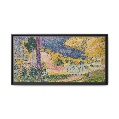 Valley with Fir Shade on the Mountain - Museum Collection - Framed Canvas Print
