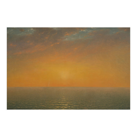 John Frederick Kensett : Sunset on the Sea (1872) - Museum Collection - Fine Art Print