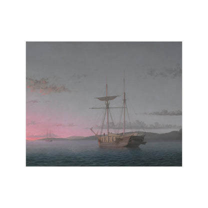 Lumber Schooners at Evening Penobscot Bay - Maritime Fine Art Poster