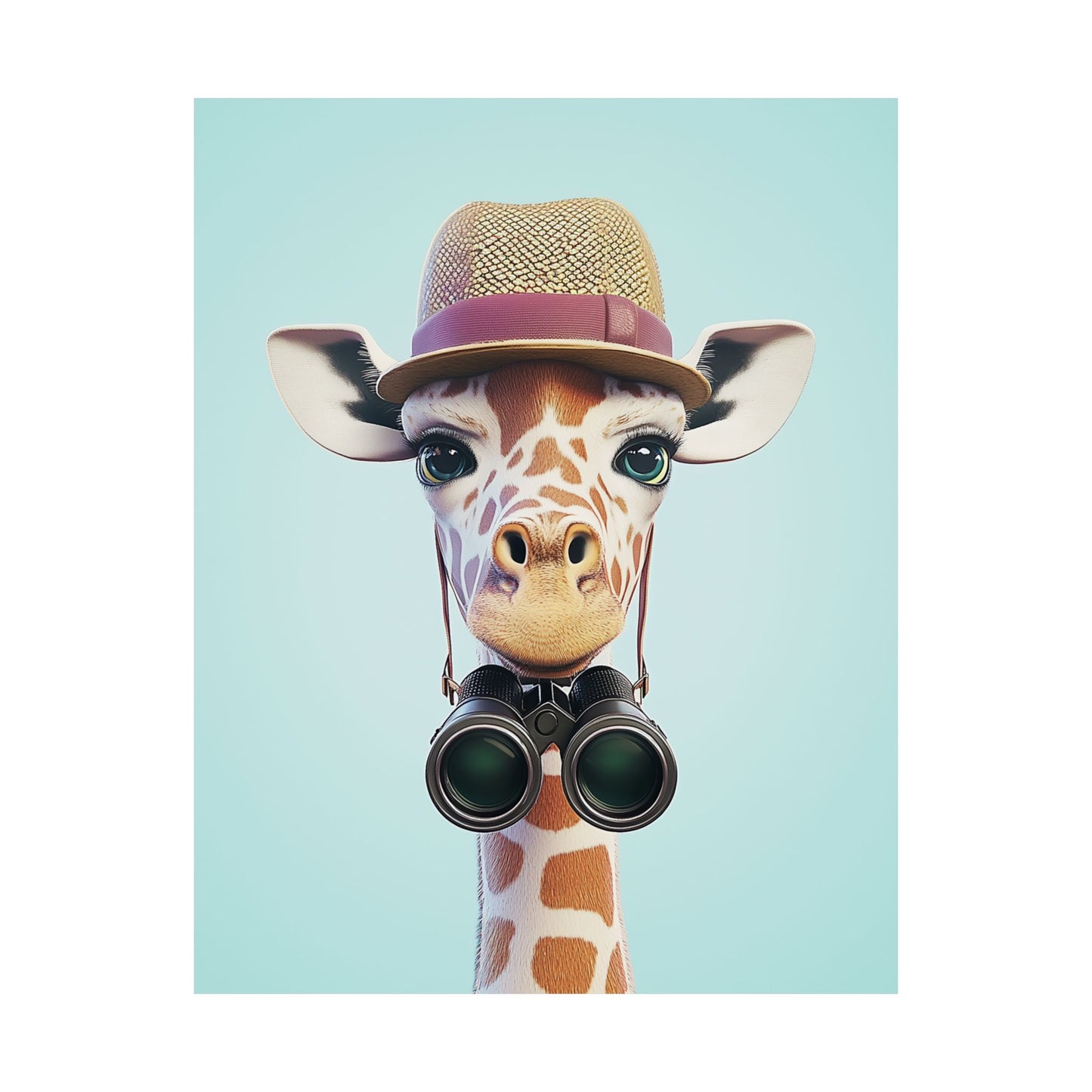 Adventure Awaits - His & Hers Giraffe Fine Art Prints (II) - Whimsical Animals - Wall Art -  Fine Art Prints - Home Décor