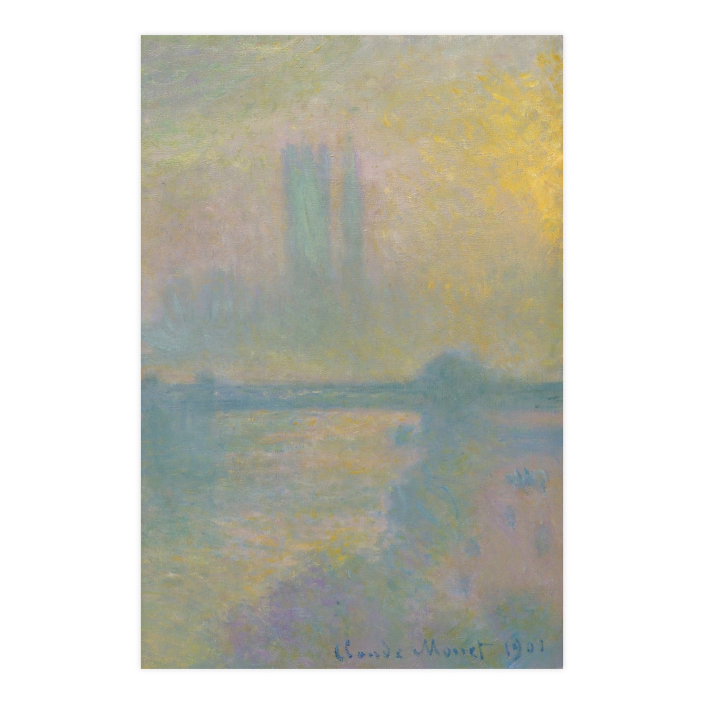 Charing Cross Bridge London - Monet Fine Art Poster